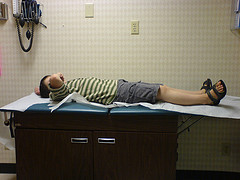 waiting in the exam room waiting in the exam room