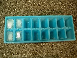 Ice cubes in a tray Ice cubes in a tray