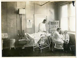 Attending surgeon's office; examination room, ... Attending surgeon's office; examination room, ...